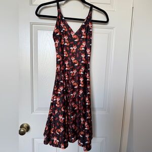 Blackmilk Fox Print Longline Dress XS